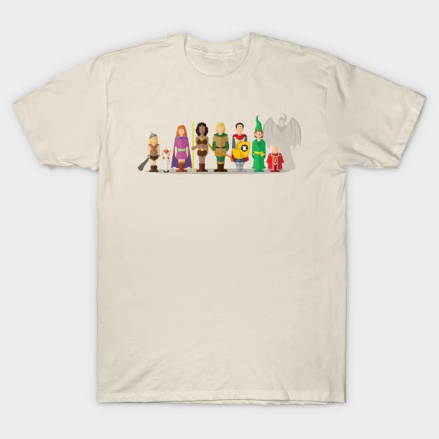 Dungeons & Dragons Cartoon T-Shirt by hello@jobydove.com